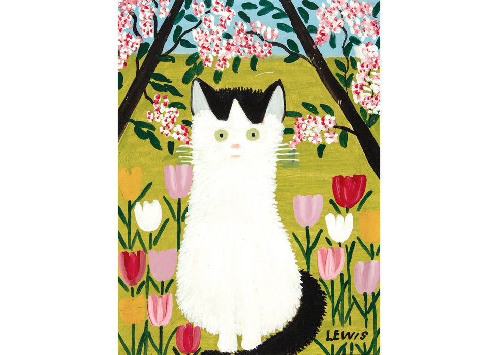 Maud Lewis, “Black and White Cat,” 1962