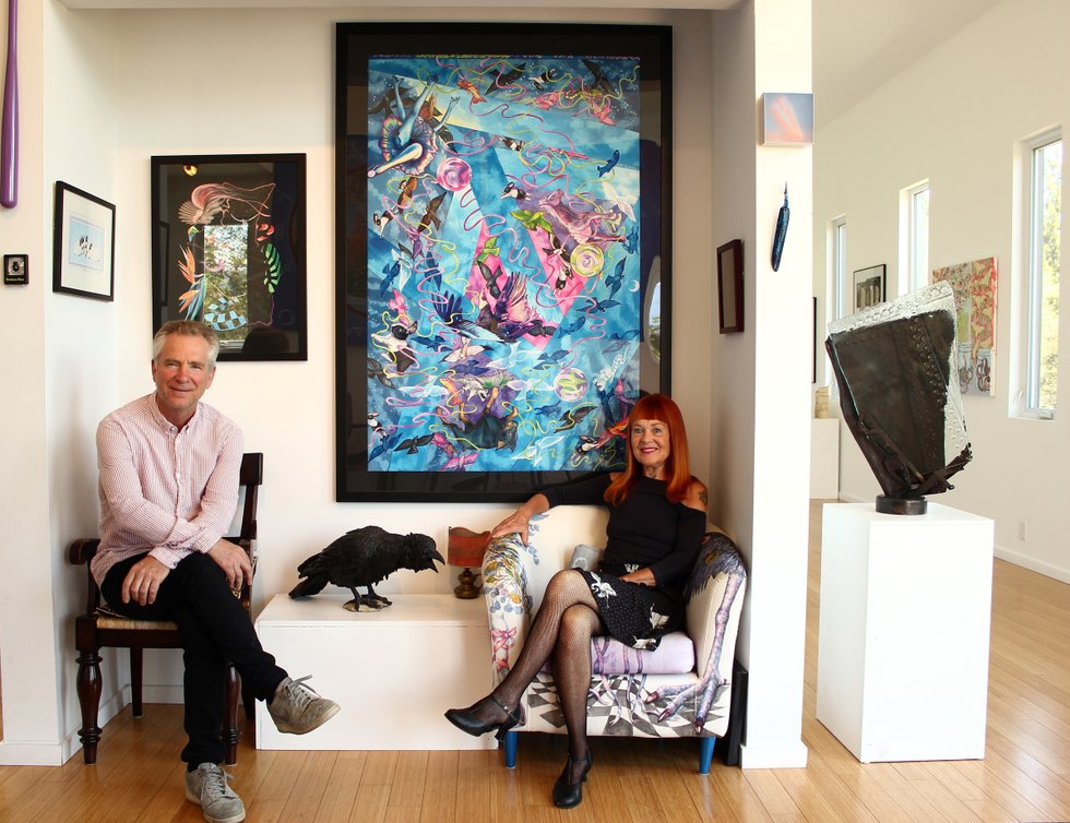 Headbones Gallery owners Julie Oakes and Richard Fogarty. (photo courtesy Headbones Gallery)