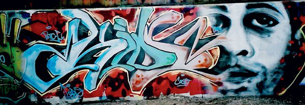 "Work by graffiti writer 'Kido'"