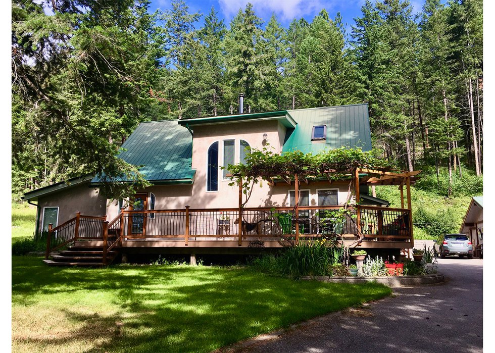 Carolina Sanchez de Bustamante’s home in Killiney, a small community on the west side of Okanagan Lake, where 78 properties were destroyed or damaged by the White Rock Lake fire in August. (courtesy the artist)