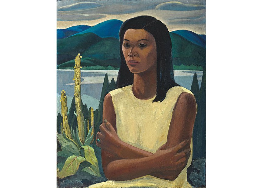 Yvonne McKague Housser, “Marguerite Pilot of Deep River (Girl with Mulleins),” 1936-40