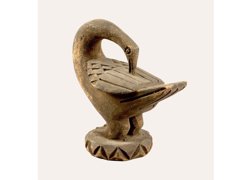 Maker unrecorded (Asante), Sankofa figure (Museum of Anthropology collection; photo by Skooker Broome)