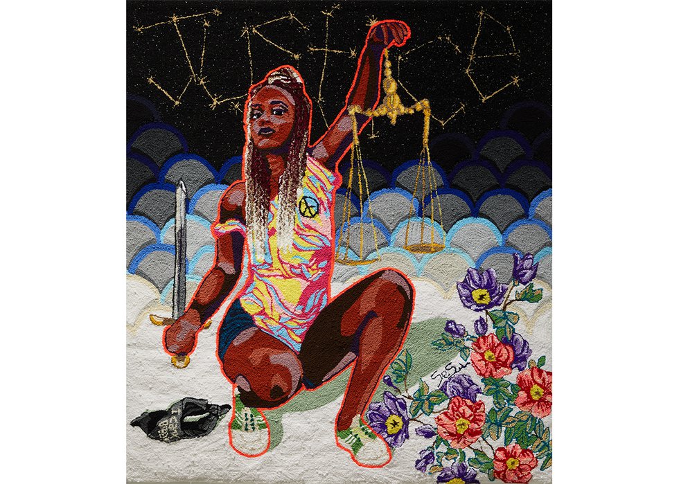 Simone Elizabeth Saunders, “Lady Justice,” 2020