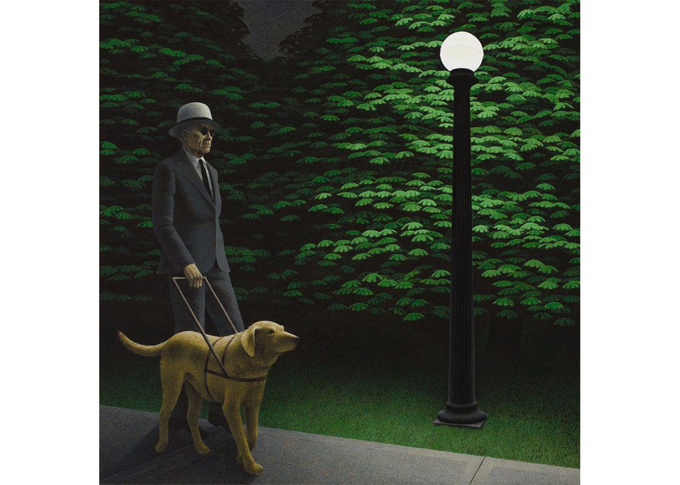 Alexander Colville, “Night Walk,” 1981