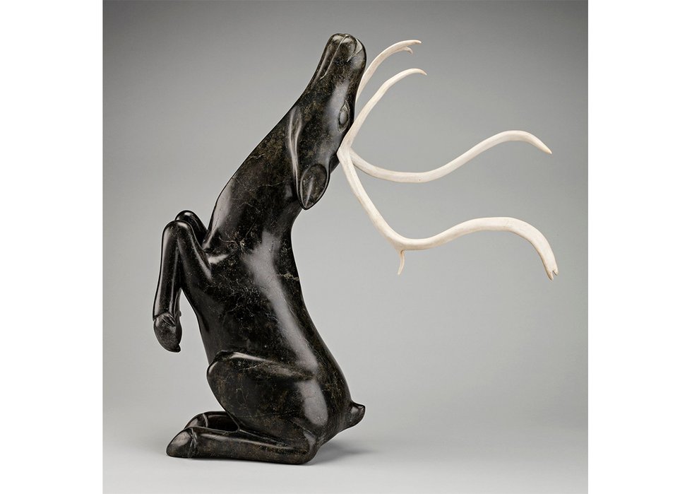 Sangani Osuitok and Osuitok Ipeelee, “Rearing Caribou,” circa 1985-6