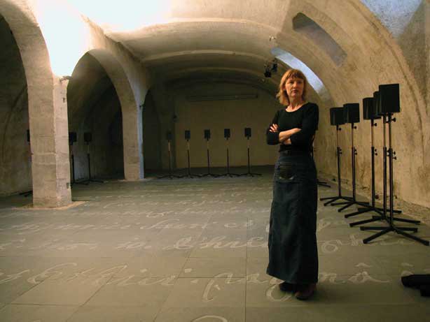 "Janet Cardiff with "Forty-Part Motet""