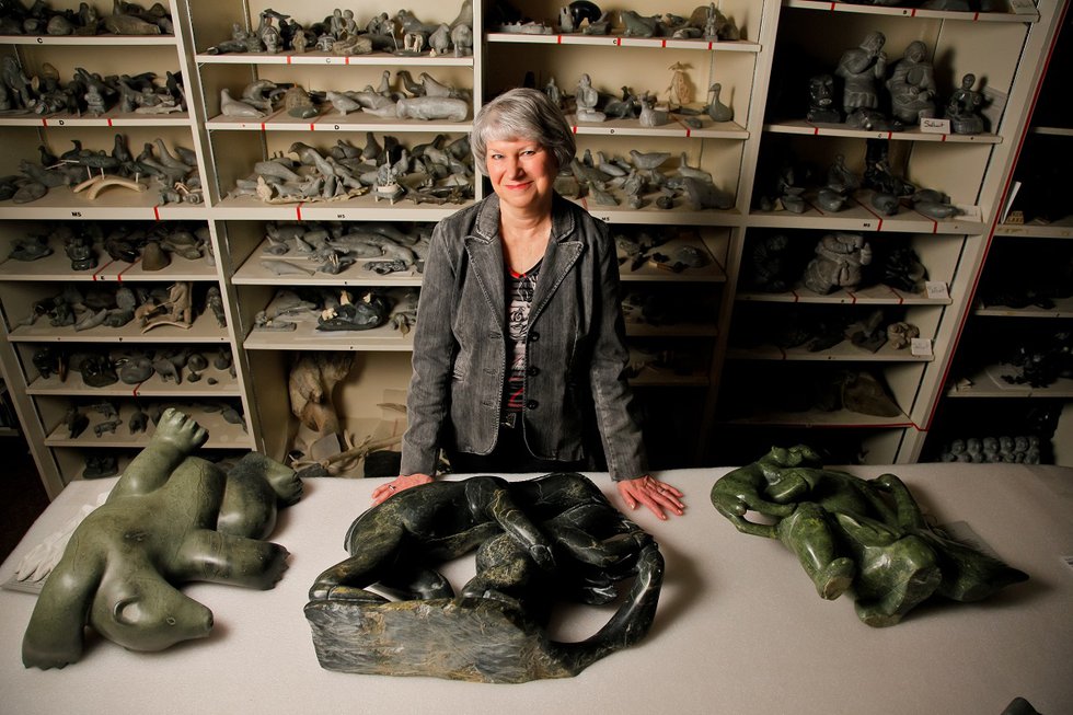 Darlene Coward Wight, curator of Inuit art at the Winnipeg Art Gallery-Qaumajuq. (photo by Leif Norman)