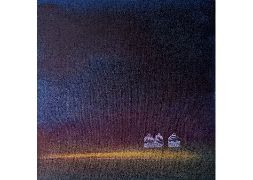 Noni Boyle, “Prairie Night,” 2021, acrylic on canvas, 20” x 20” (courtesy the artist)