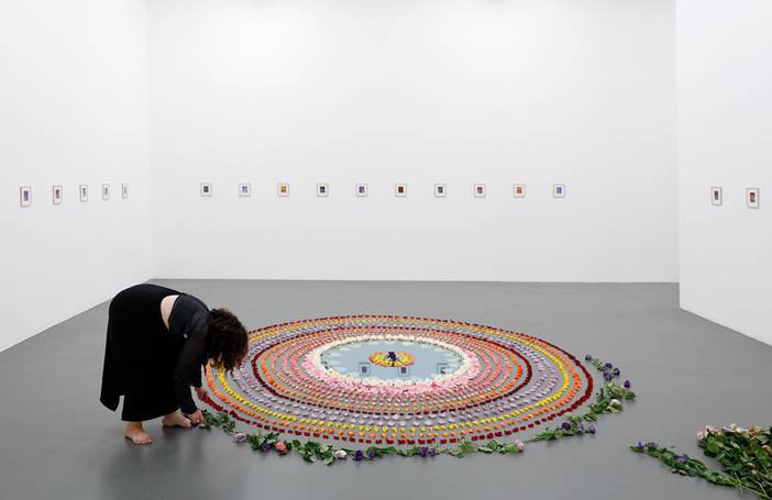 Chrysanne Stathacos, “Rose Mirror Mandala,” 2013