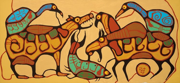 Norval Morrisseau, "Animal Unity," no date