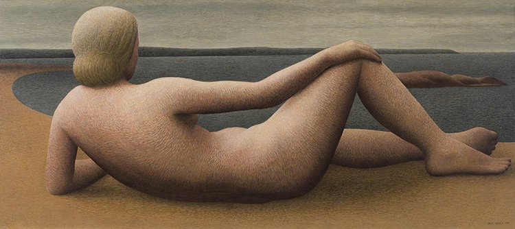 Alexander Colville, "Coastal Figure," 1951