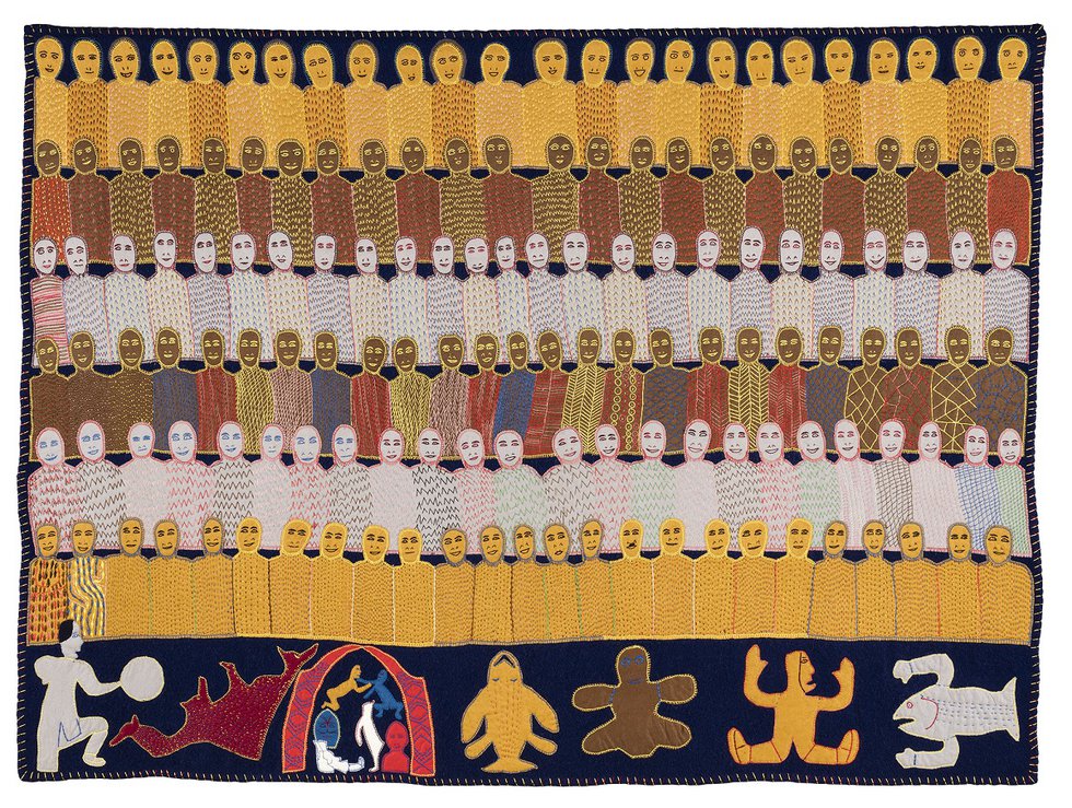 Marion Tuu'luq, "Crowd of People," 1974