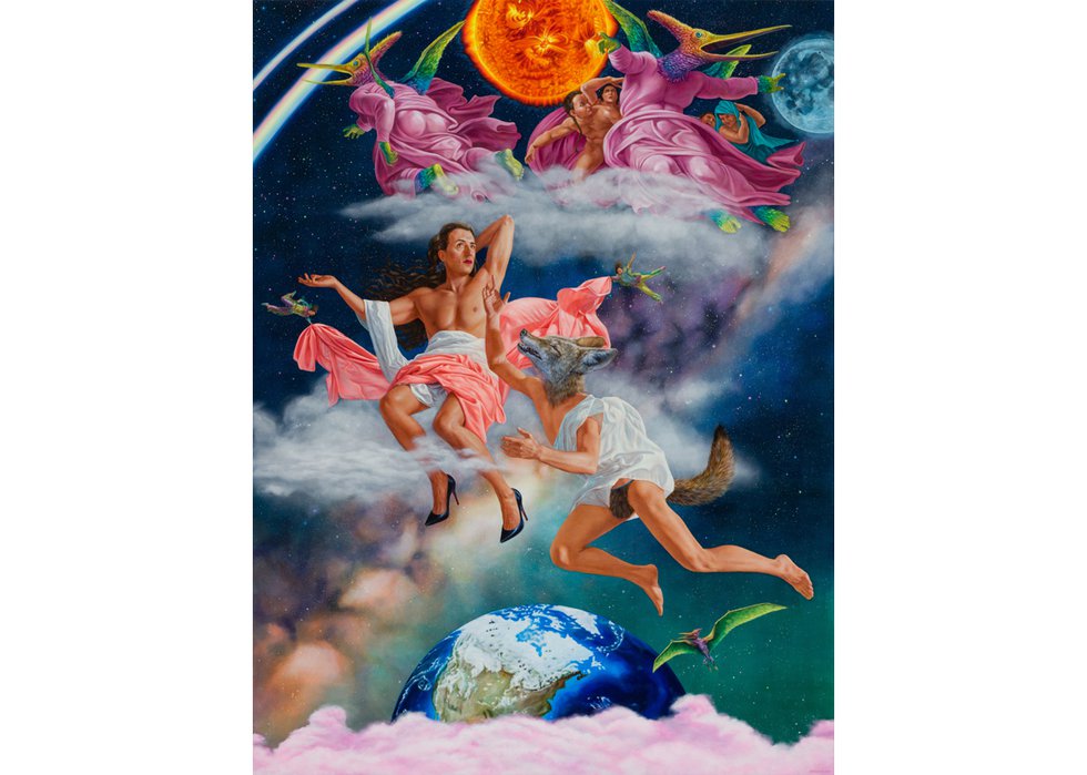 Kent Monkman, “I Come From pâkwan kîsik, the Hole in the Sky,” 2022