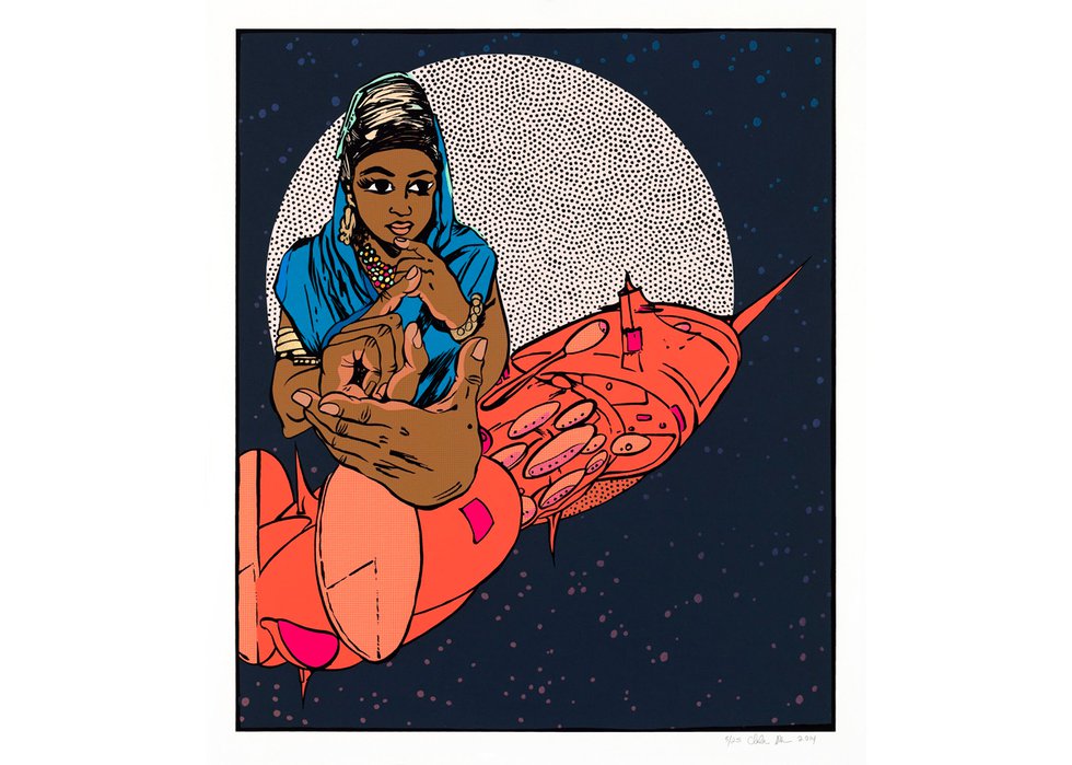 Chitra Ganesh, “Architects of the Future, The Fortuneteller,” 2014