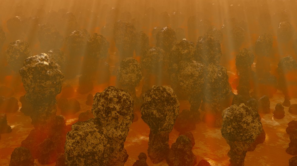 Julie Tremble, “Abiogenèse: des étoiles aux fossils” (Abiogenesis: From Stars to Fossils), 2022