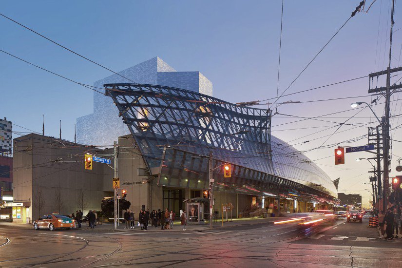 View from intersection at Dundas Street West and McCaul Street