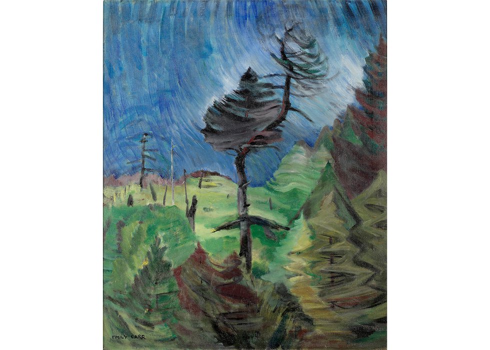 Emily Carr "Survival," 1940, oil on canvas, 28" x 23" (courtesy Audain Art Museum)