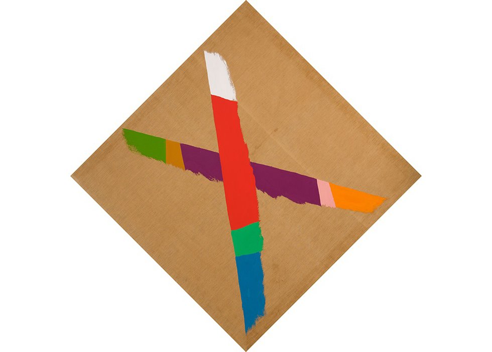 Jack Bush, “Tilt,” 1974, acrylic on canvas, 91" x 91" (sold at Heffel for $193,250)