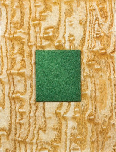 "Green Paint on Tamo Burl"