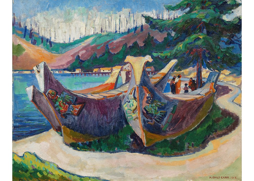 Emily Carr, “War Canoes, Alert Bay,” 1912