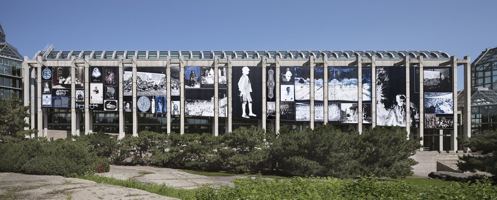 Deanna Bowen, The Black Canadians (after Cooke), 2023, installed at the National Gallery of Canada, 2023. (© Deanna Bowen. Photo by NGC)