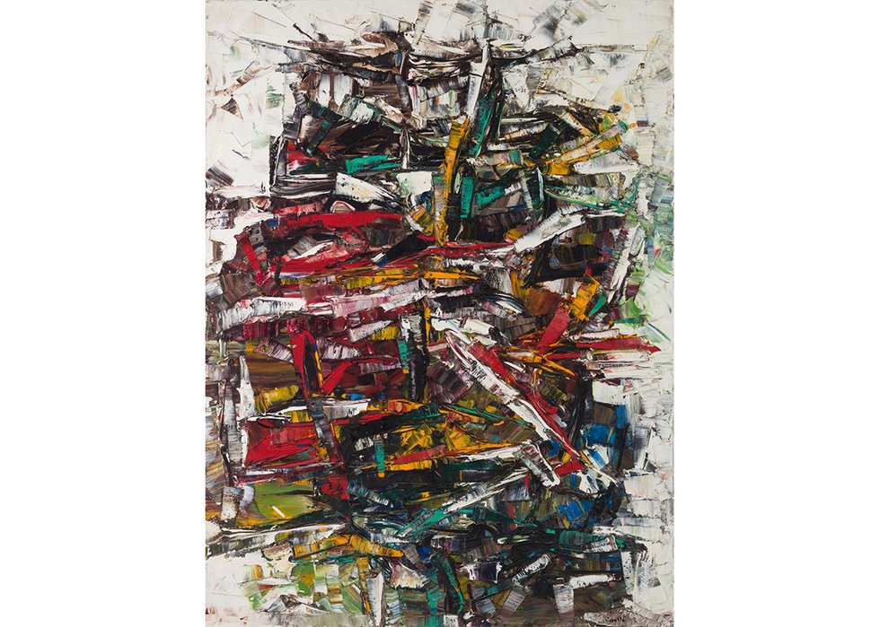 Jean Paul Riopelle, “Self,” 1959, oil on canvas, 51" x 38" (sold at Heffel for $3,901,250)