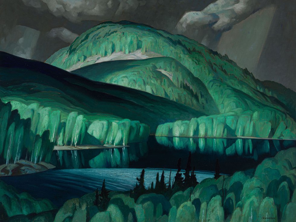 Alfred Joseph (A.J.) Casson, “Poplar,” 1950, oil on canvas, 30" x 40" (sold at Heffel for $391,250)