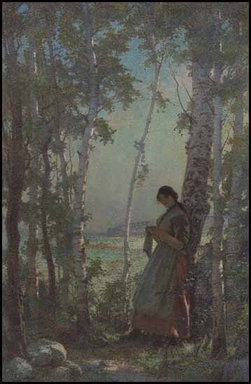 "Young Girl in Landscape" 