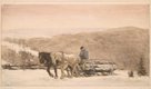 Frederick Simpson Coburn, “The Last Load,” colour etching on paper, 12.5" x 21.25" (sold at Levis Fine Art Auctions for $1,404)