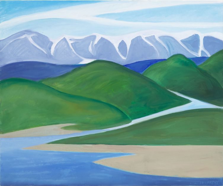 Doris McCarthy, "Stream from the Foothills," 2005, oil on canvas, 30” x 36”