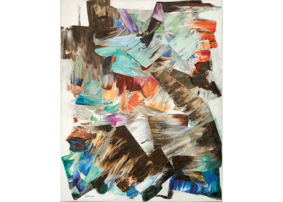 Marcelle Ferron, “Arbe du Ténéré,” 1962, oil on canvas, 63.75" x 51"