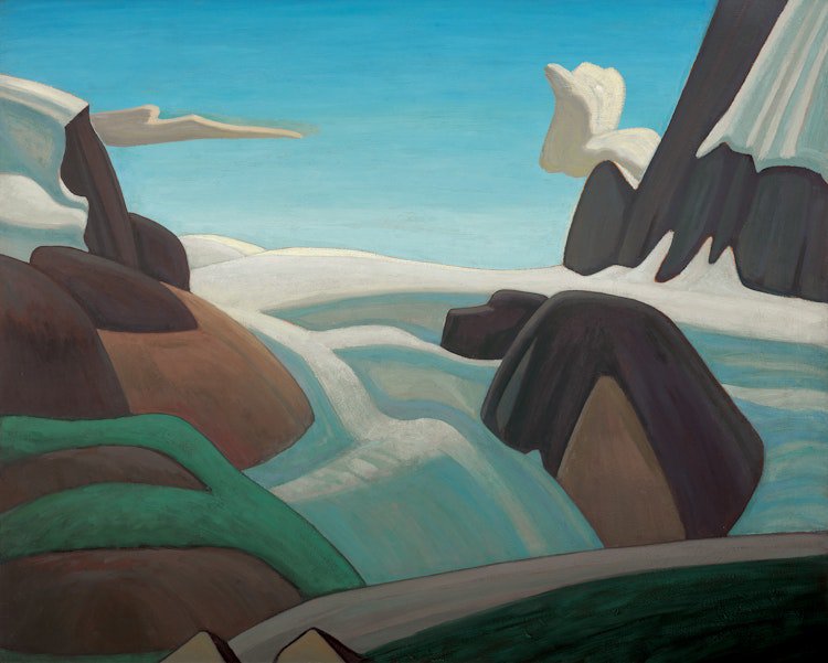 Lawren Harris, “Brazeau Snowfield, Jasper Park,” 1924, oil on canvas, 48" x 59 1/2" (sold by Cowley Abbott for $1.8 million)