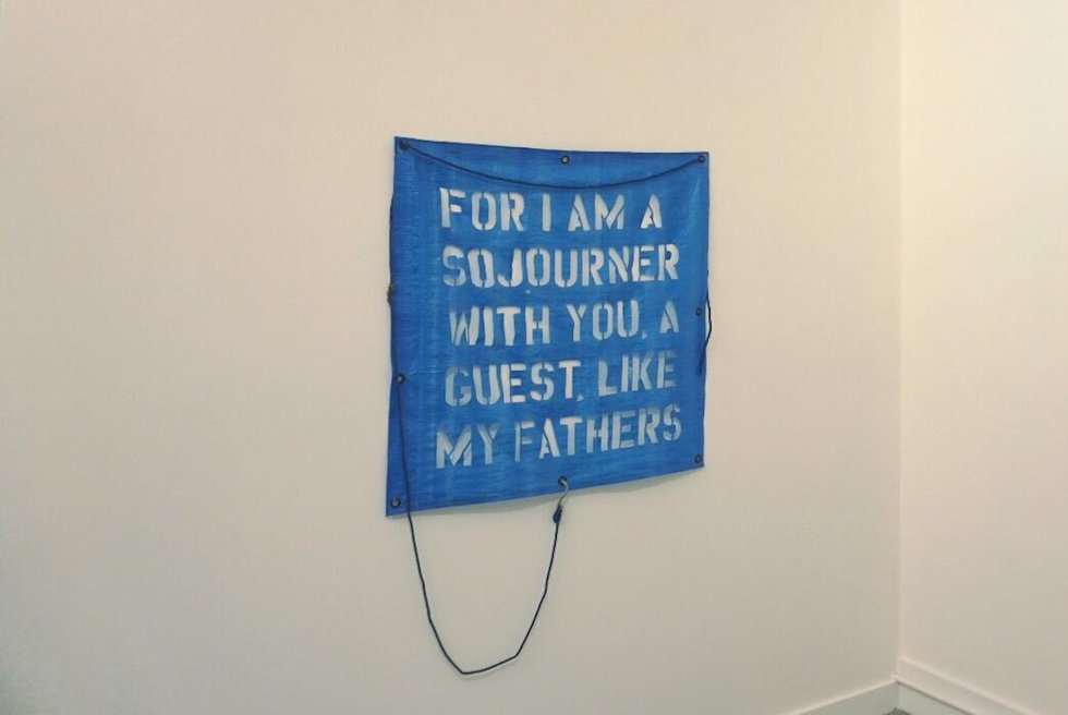 Jenny Hawkinson, “For I am a sojourner with you, a guest, like my fathers,” 2020