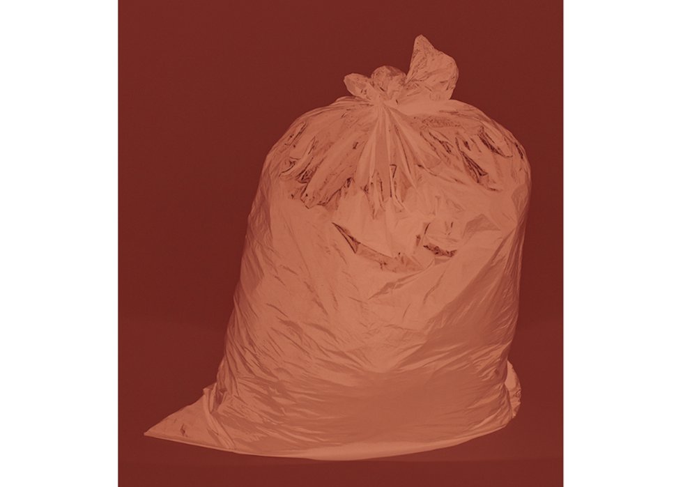 Kelly Wood, “Garbage Bag (negative),” 1997