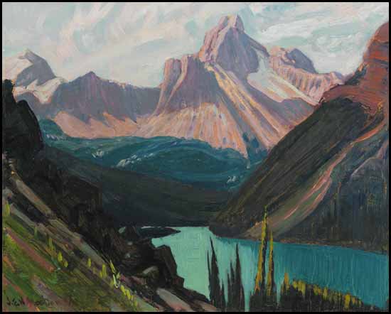 "Study for Lake O'Hara and Cathedral Mountain, Rockies"