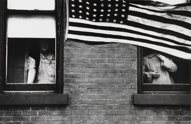 Robert Frank, "Parade, Hoboken, NJ", 1955