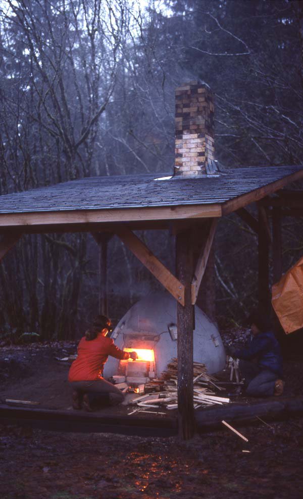 "Andrew Wong’s wood kiln, Ruskin, B.C"