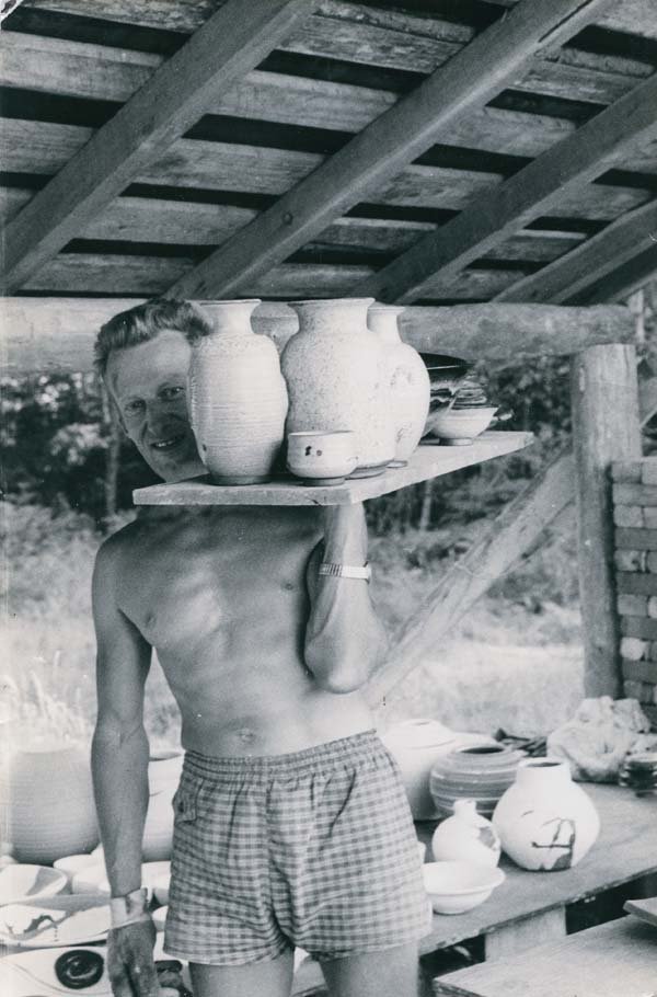 "Heinz Laffin on Hornby Island, B.C., circa 1969"