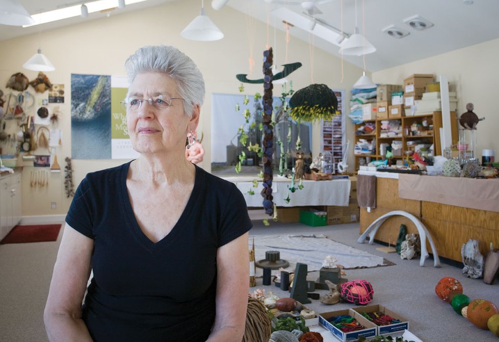 Lyndal Osborne in her studio