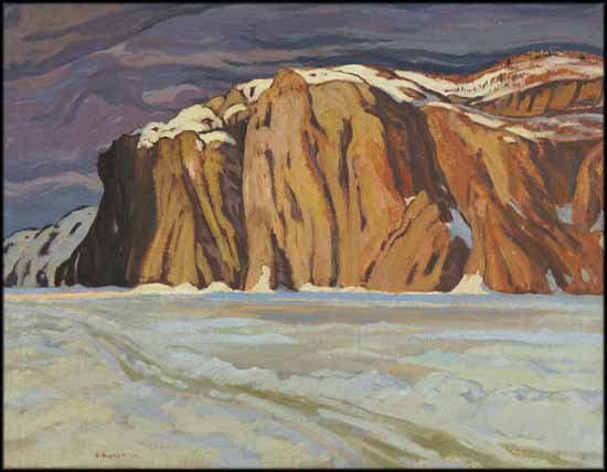 Alexander Young (A.Y.) Jackson ALC CGP G7 OSA RCA RSA "Mazinaw Lake, March, Bon Echo" 1924