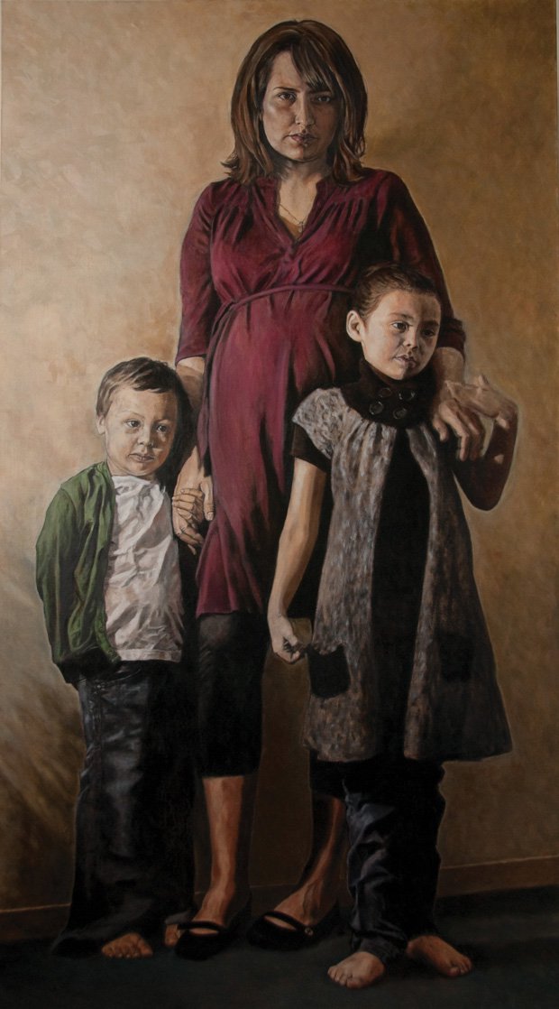 "Felicia Gay and her children Osawask &amp; Zoe"