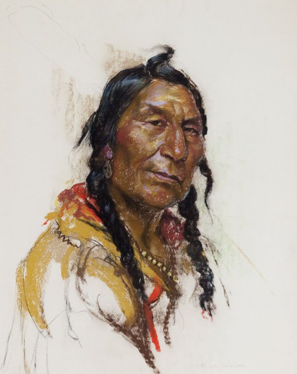 Nicholas de Grandmaison "Portrait of a Plains Indian"