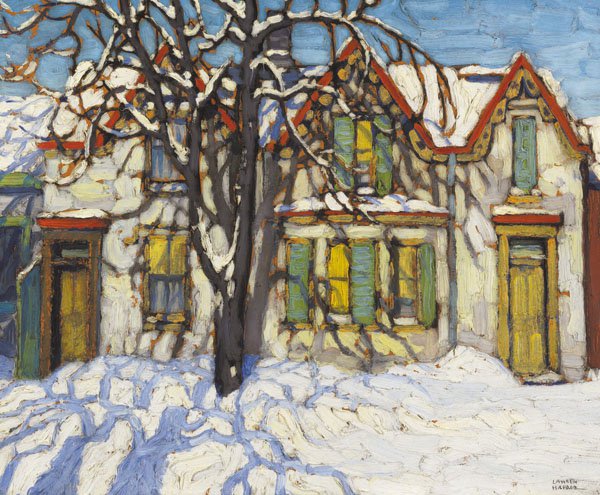 LAWREN STEWART HARRIS "Houses on Gerrard Street" circa 1918