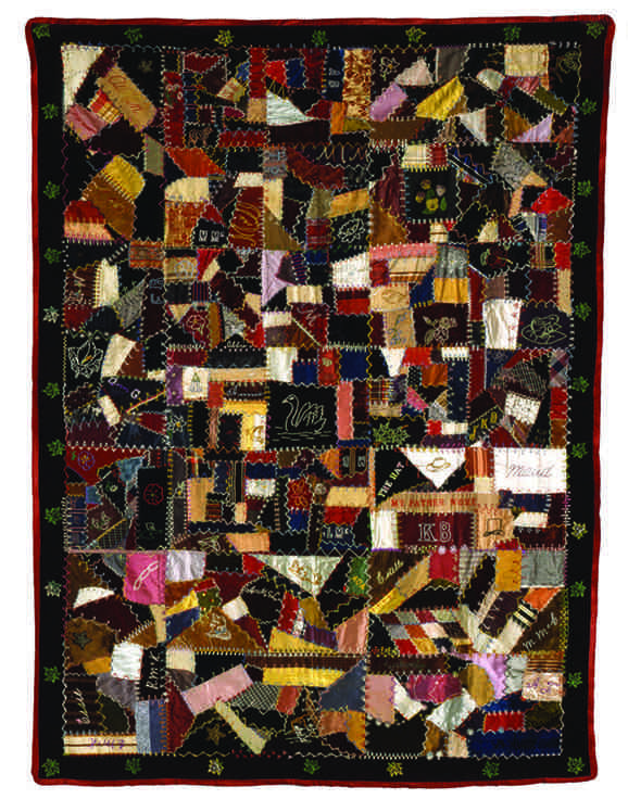 Maud Darling, "Crazy Quilt, " around 1900