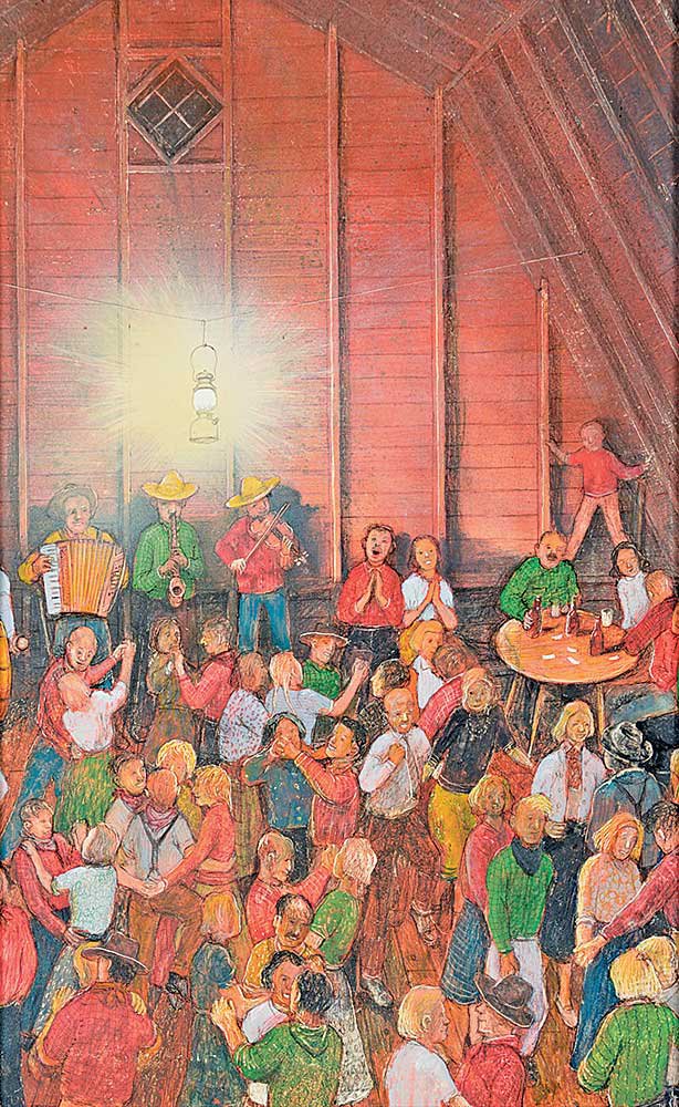 William Kurelek "The Barn Dance" [The Happy Canadian]