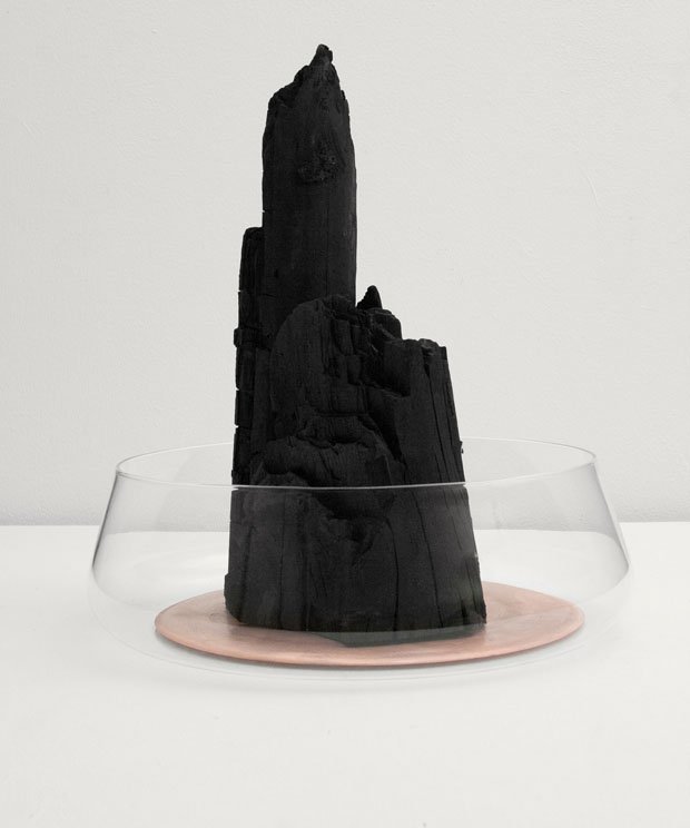 Formafantasma, "Charcoal design objects," 2012, detail Courtesy Studio Formafantasma