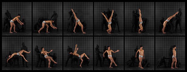 Adad Hannah, "After Muybridge: Front Handspring," 2016