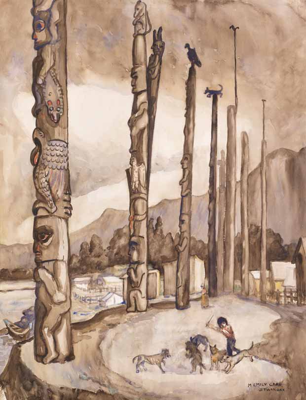 Emily Carr, "Gitwangak," circa 1927