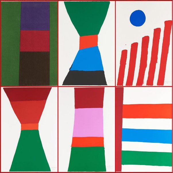 Jack Hamilton Bush, "Five Colour Prints (1965 Portfolio)"