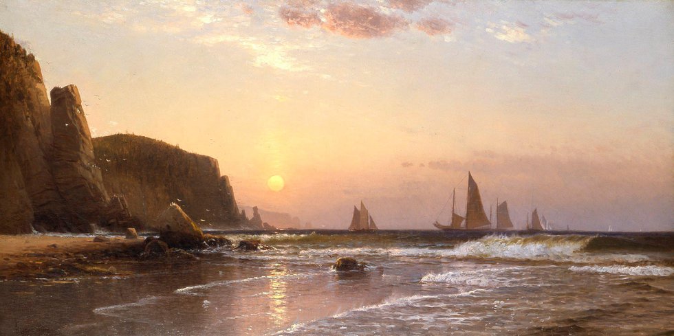 Alfred Thompson Bricher, "Morning at Grand Manan," 1878